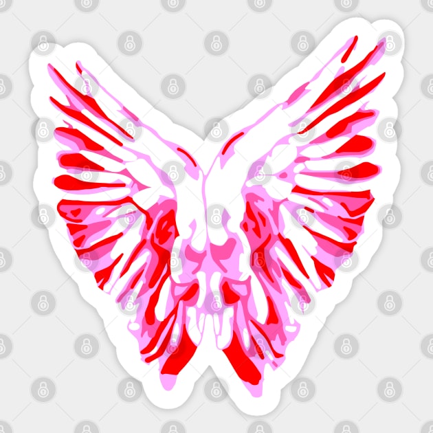 Pink Angel Wings Sticker by CBV